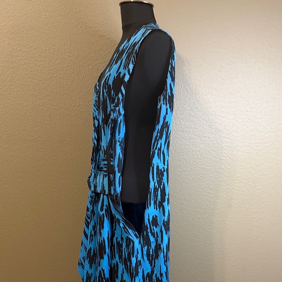 Oscar de la Renta Vibrant Blue Midi Dress - Picture 7 of 9